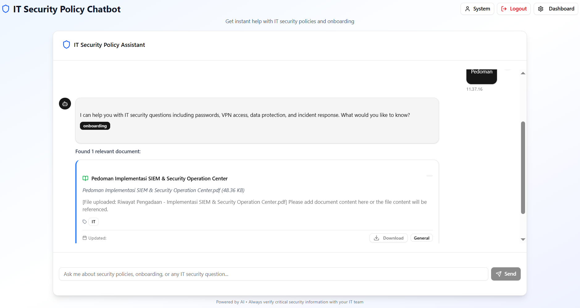 Enterprise RAG Knowledge Assistant